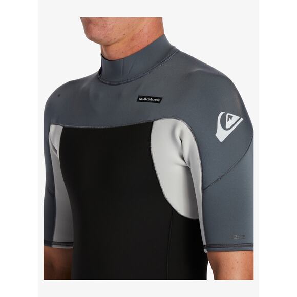 Quiksilver Men Short Sleeve Spring Wetsuit 2/2mm Everyday Sessions Surf Suit - Picture 4 of 6